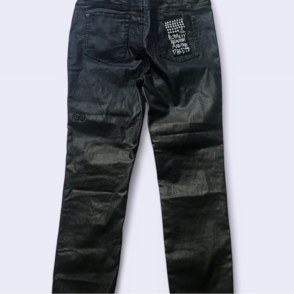 Ksubi black leather jeans - Authentik .